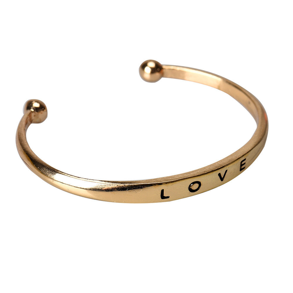 Love Gold Bangle