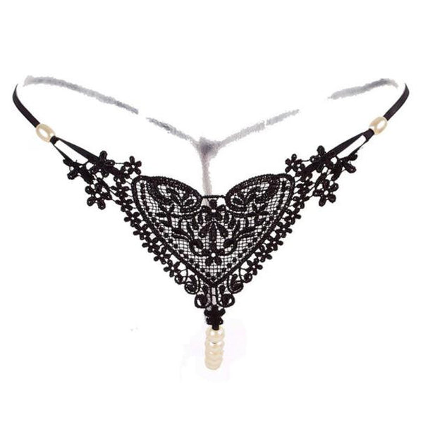 Women Sexy Lingerie Pearl Thong