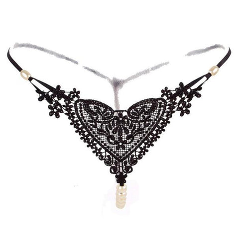 Women Sexy Lingerie Pearl Thong