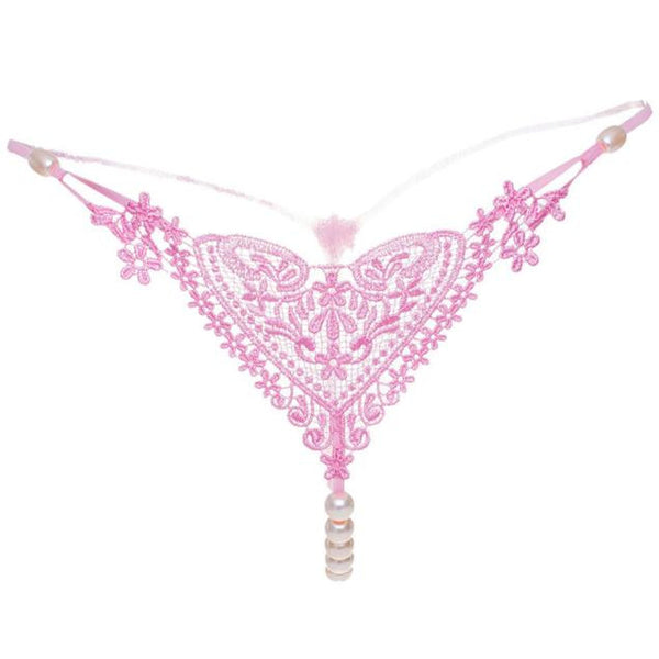 Women Sexy Lingerie Pearl Thong
