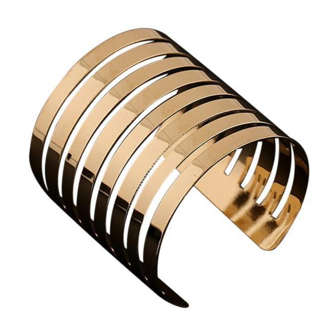Afrita Women's Vintage Gold Cuff Bracelet